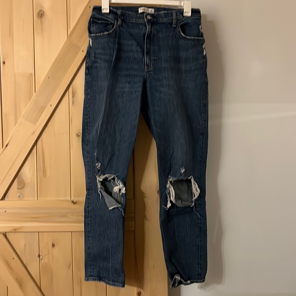Abercrombie 90s straight ultra high rise